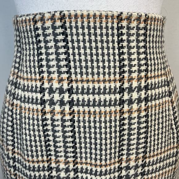 Vintage Norton McNaughton 2pc Skirt Suit sz 12 Pet Gray Brown Tweed Plaid Wool - Picture 10 of 13